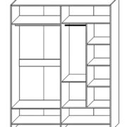 Шкаф для одежды «4Д Кензо»