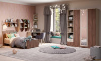 Набор мебели для жилой комнаты «Атланта» КМК 0741 (Ясень шимо светлый Ясень шимо темный )