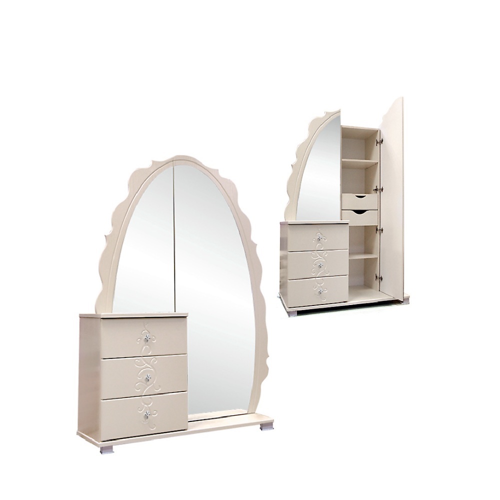 Шкаф комбинированный «Жемчужина с зеркалом»