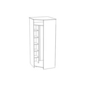 Шкаф для одежды «Скандинавия угловой» КМК 0905.12 схема