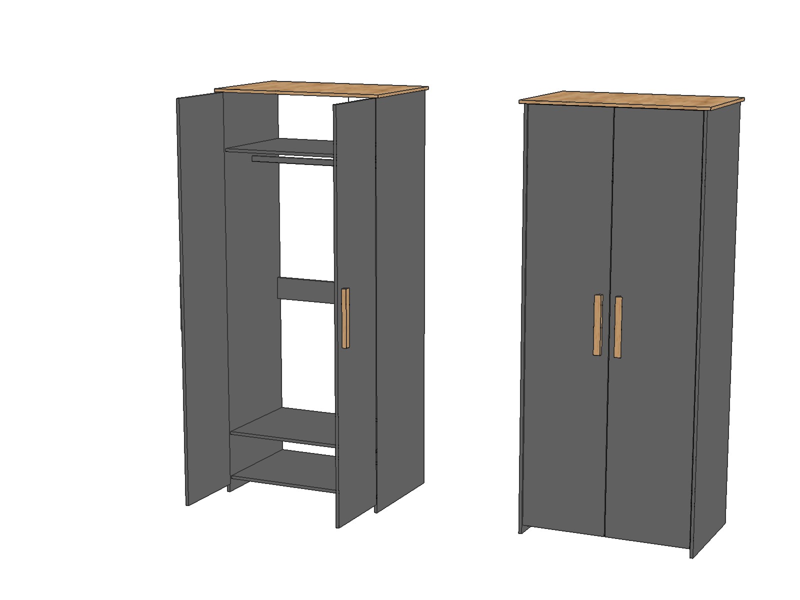 Шкаф «4Д Скандинавия» - Мебель-КМК