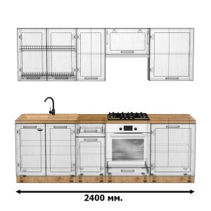 Кухня "Престиж" Вариант комплектации №2 (2400)