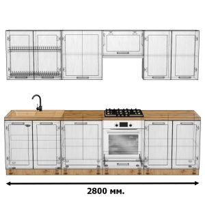 Кухня "Престиж" Вариант комплектации №3 (2800)