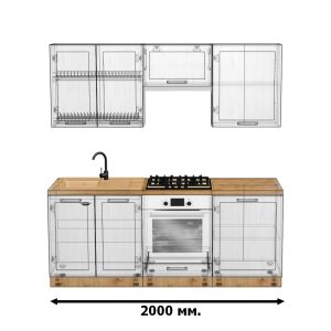 Кухня "Престиж" Вариант комплектации №1 (2000)