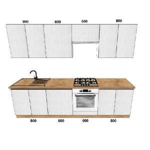 Кухня "Престиж Lux" Вариант комплектации №3 (2800)