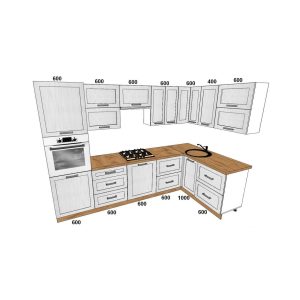 Кухня "Престиж" Вариант комплектации №9