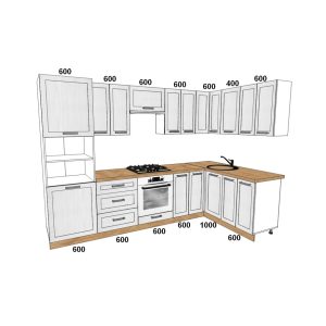 Кухня "Престиж" Вариант комплектации №7